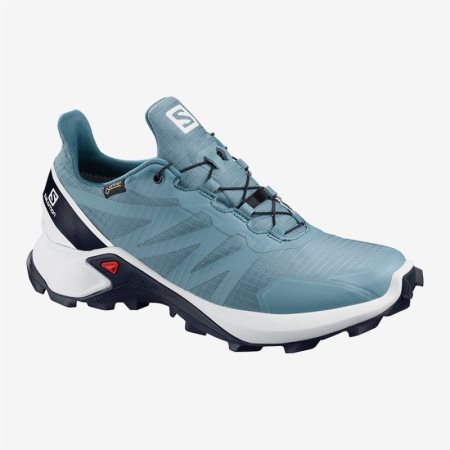 Salomon SUPERCROSS GTX W Womens Trail Running Shoes Turquoise UK JXAG